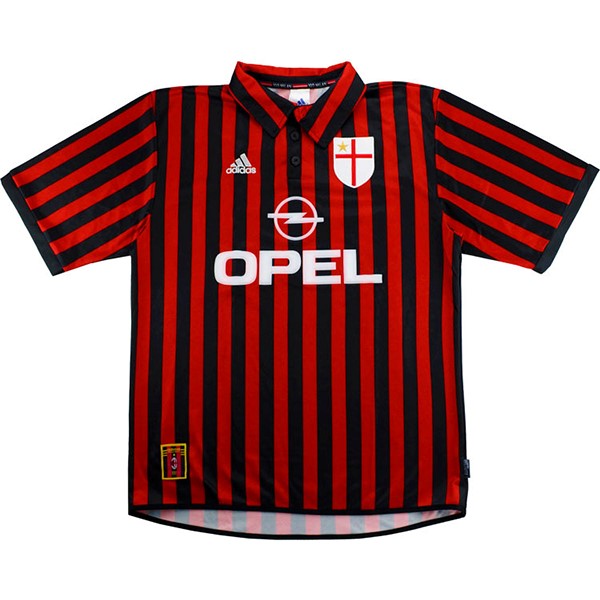 Camiseta Milan 1ª Retro 1999 2000 Rojo